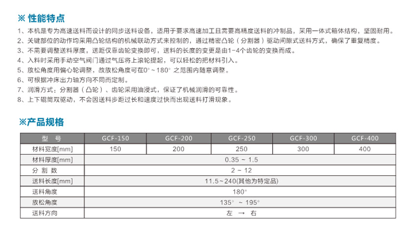 齒輪送料機(jī)GCF產(chǎn)品說明